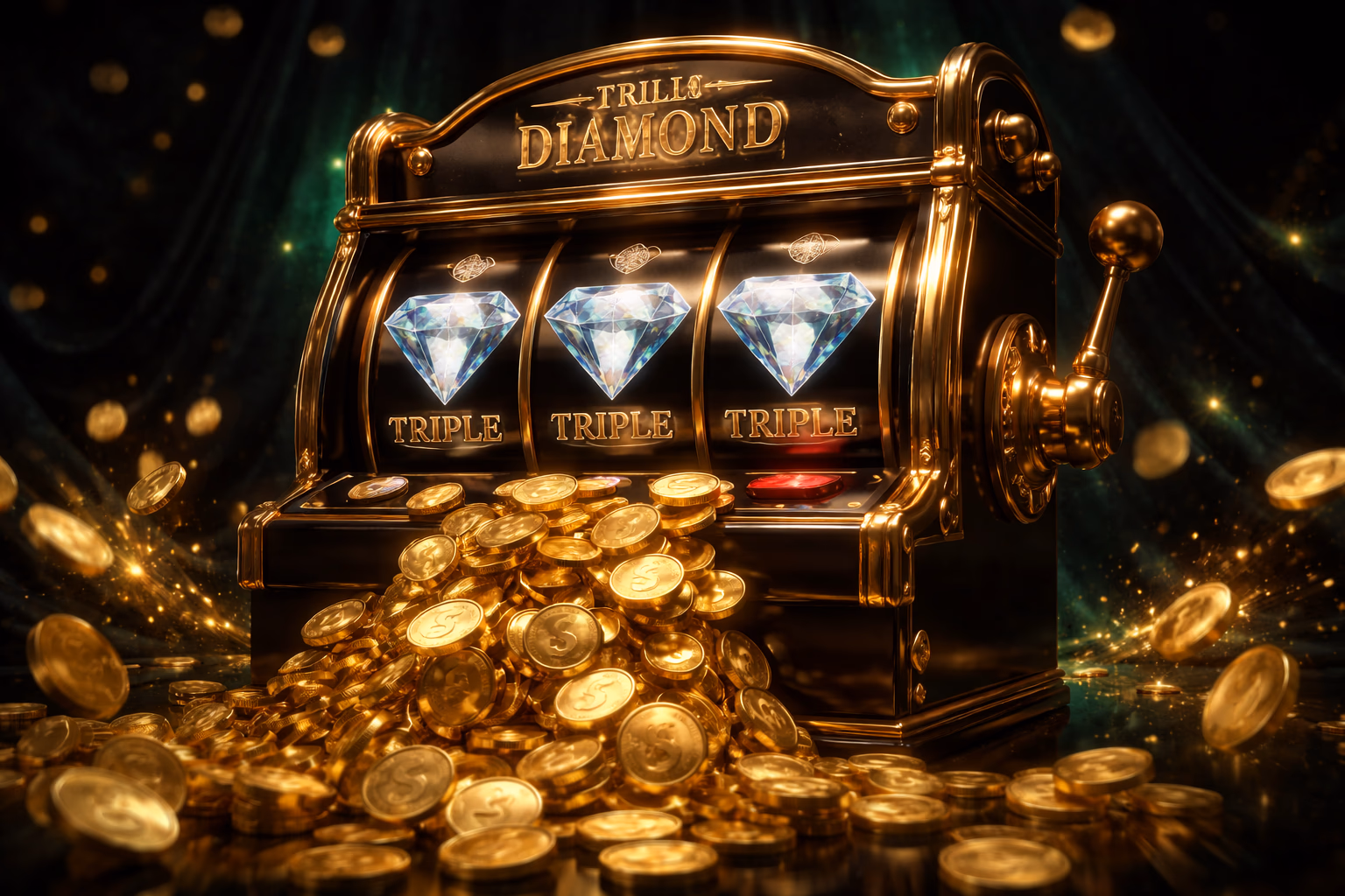 Elegant Bangladeshi woman in traditional attire enjoying a luxurious slot machine experience with golden lighting effects at FG66